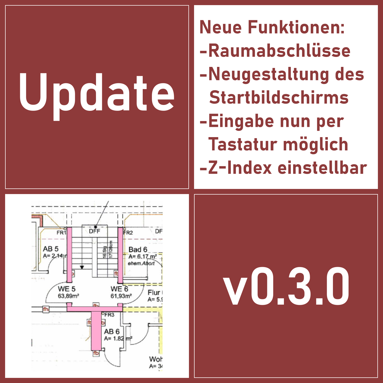 Update zu Wänden in verschiedenen Qualitäten